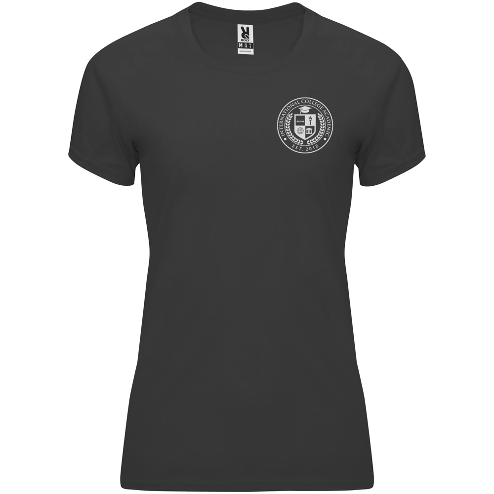 Bahrain 135 g/m² kortærmet sports t-shirt til kvinder i farven Mørk bly
