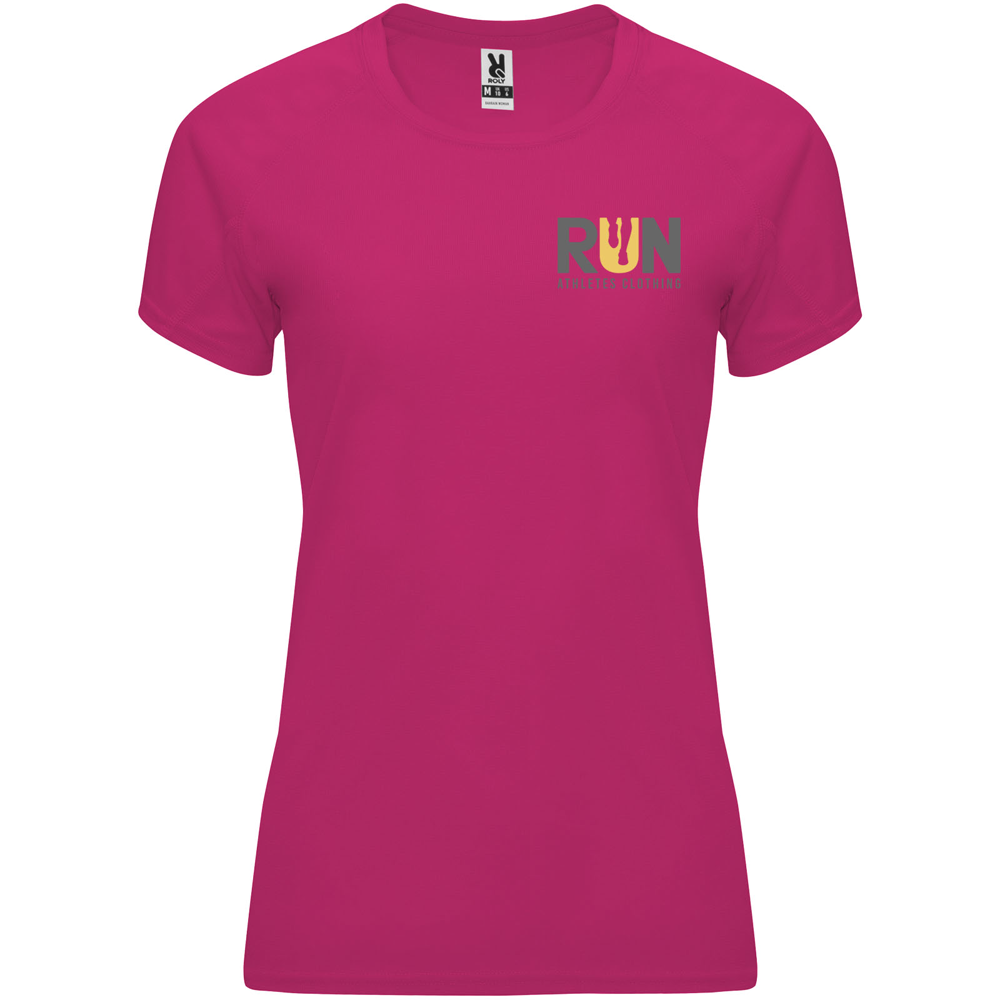 Bahrain 135 g/m² kortærmet sports t-shirt til kvinder i farven Rosette