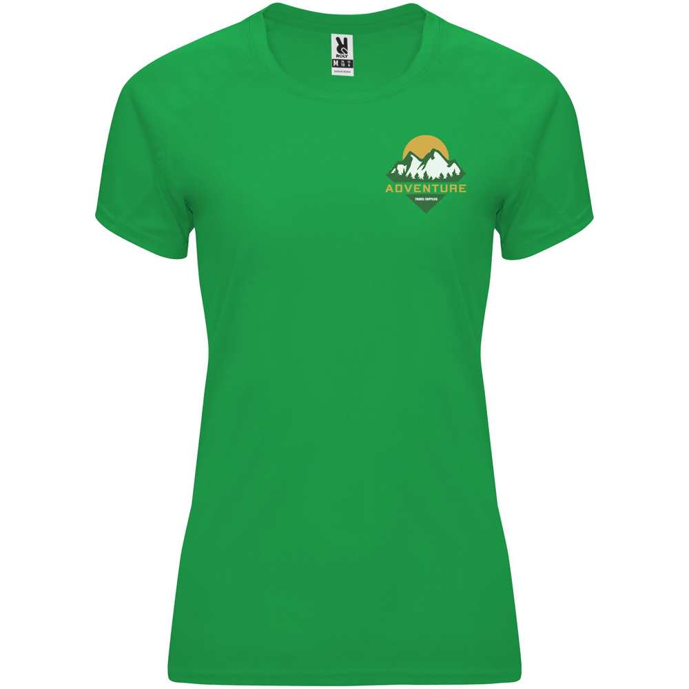 Bahrain 135 g/m² kortærmet sports t-shirt til kvinder i farven Bregne grøn