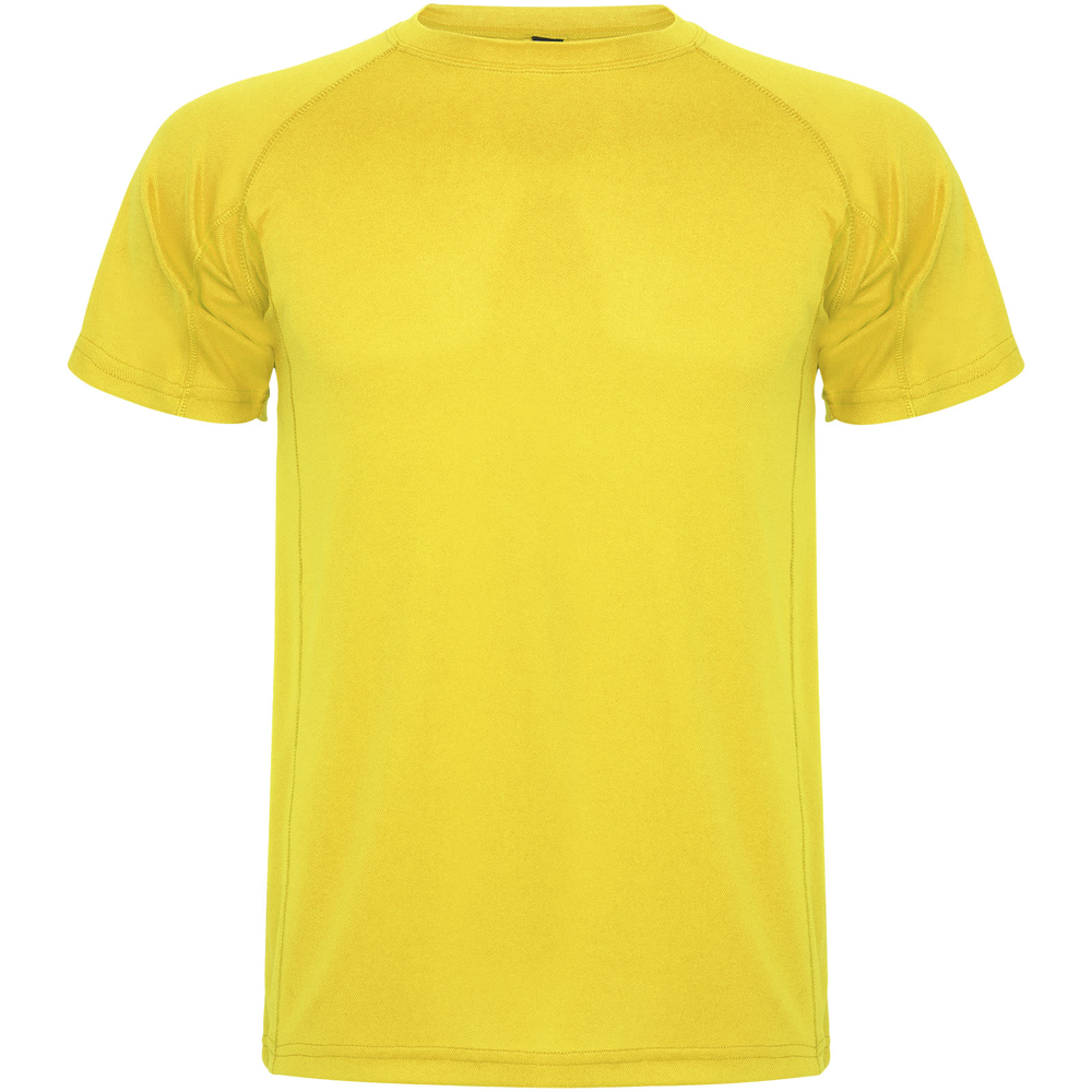 Montecarlo 150 g/m² kortærmet sport t-shirt til mænd i farven Gul