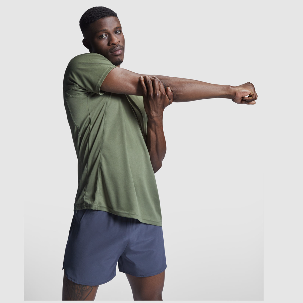Montecarlo 150 g/m² kortærmet sport t-shirt til mænd i farven Mørk sand