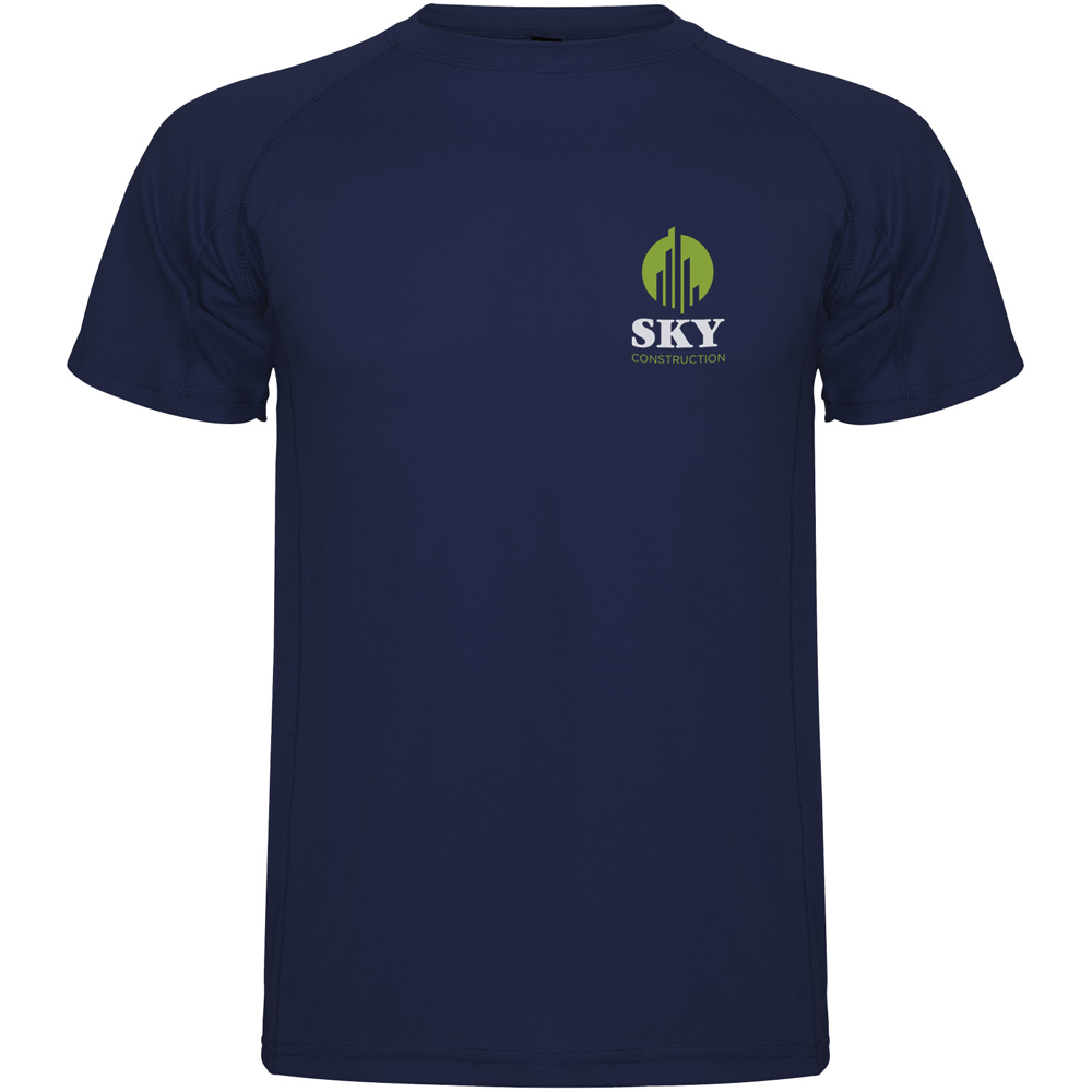 Montecarlo 150 g/m² kortærmet sport t-shirt til mænd i farven Marineblå