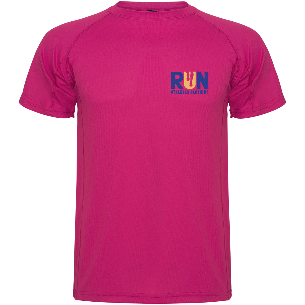 Montecarlo 150 g/m² kortærmet sport t-shirt til mænd i farven Rosette