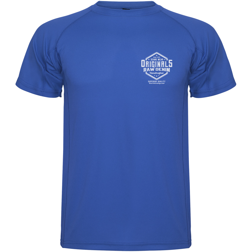 Montecarlo 150 g/m² kortærmet sport t-shirt til mænd i farven Kongeblå