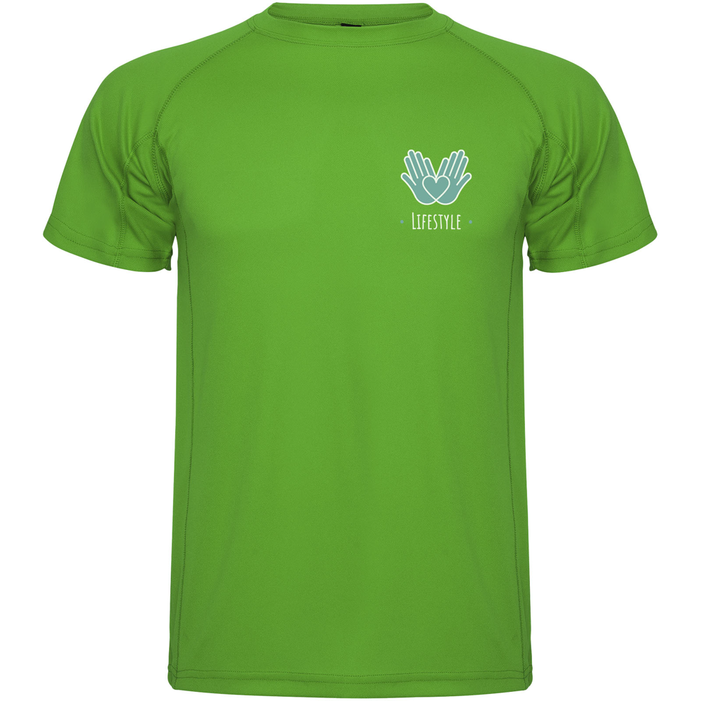 Montecarlo 150 g/m² kortærmet sport t-shirt til mænd i farven Bregne grøn