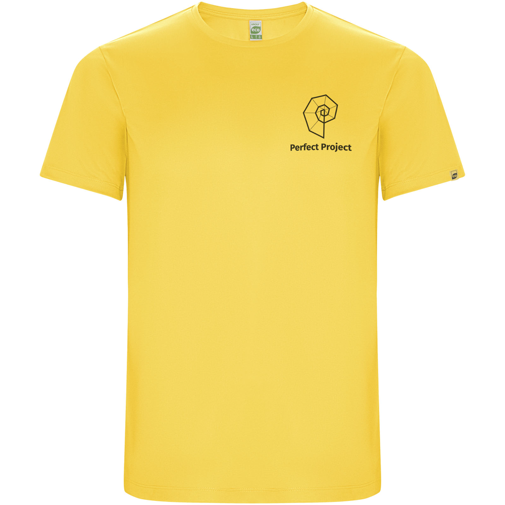 Imola 135 g/m² kortærmet sports t-shirt til mænd i farven Gul