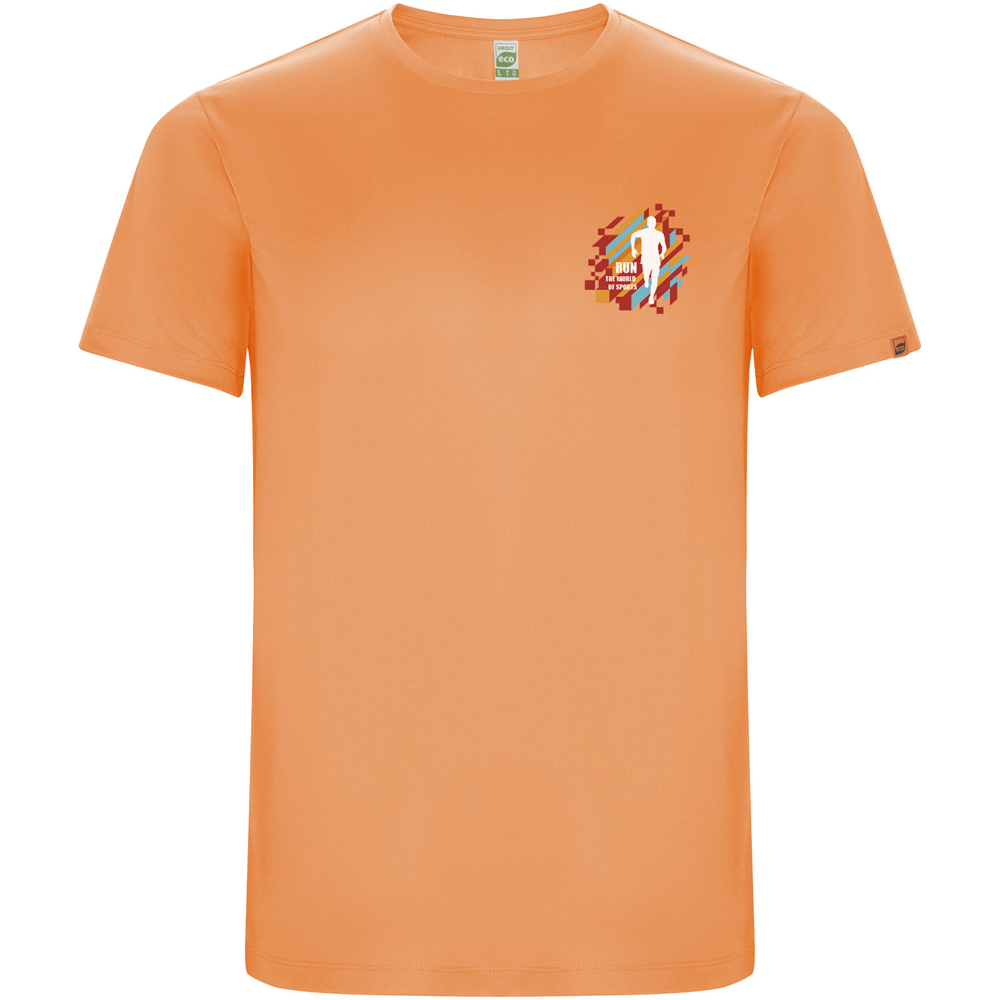 Imola 135 g/m² kortærmet sports t-shirt til mænd i farven Fluor orange