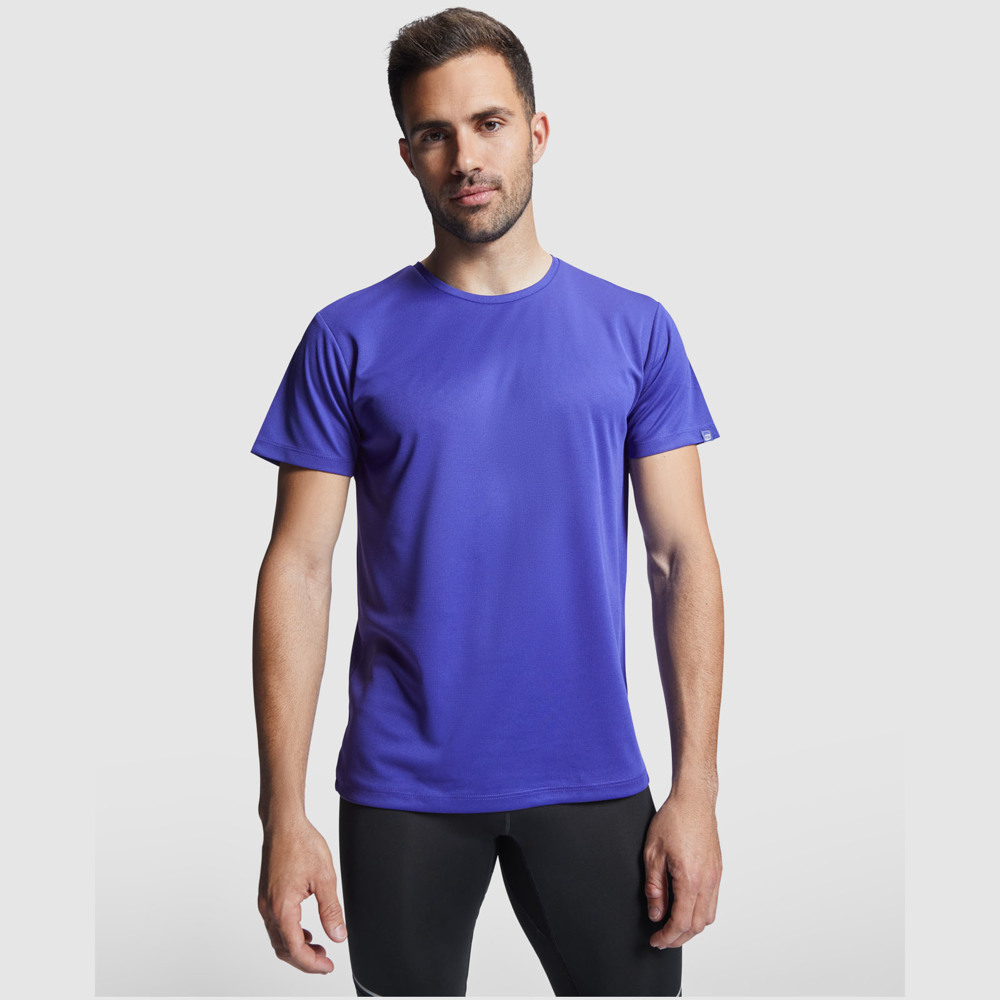 Imola 135 g/m² kortærmet sports t-shirt til mænd i farven Ensfarvet sort