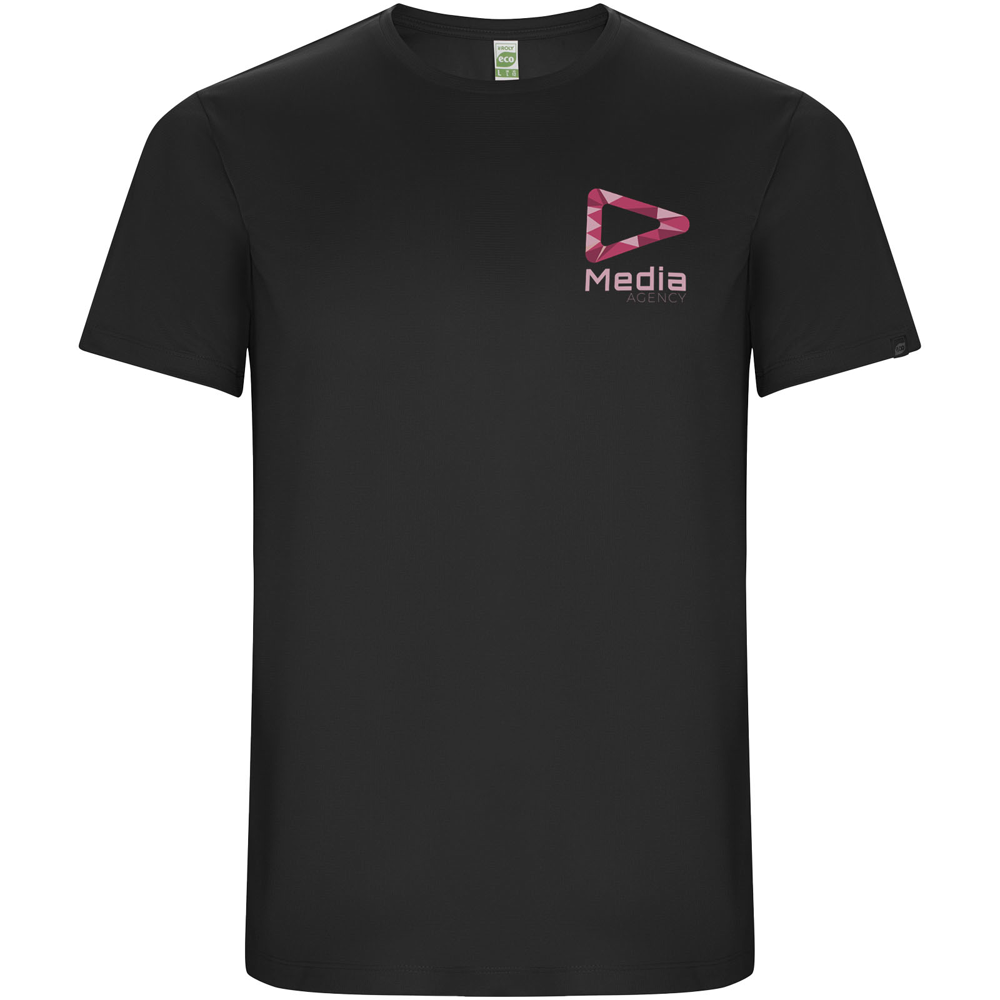Imola 135 g/m² kortærmet sports t-shirt til mænd i farven Mørk bly
