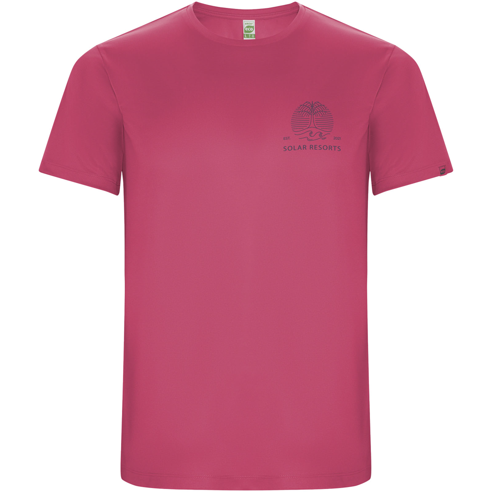 Imola 135 g/m² kortærmet sports t-shirt til mænd i farven Fluor rosa