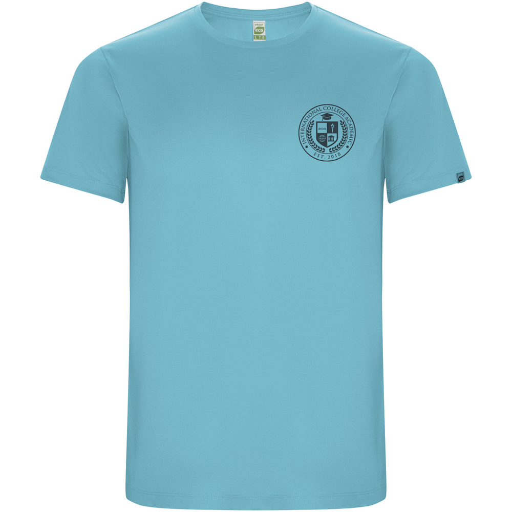 Imola 135 g/m² kortærmet sports t-shirt til mænd i farven Turkis