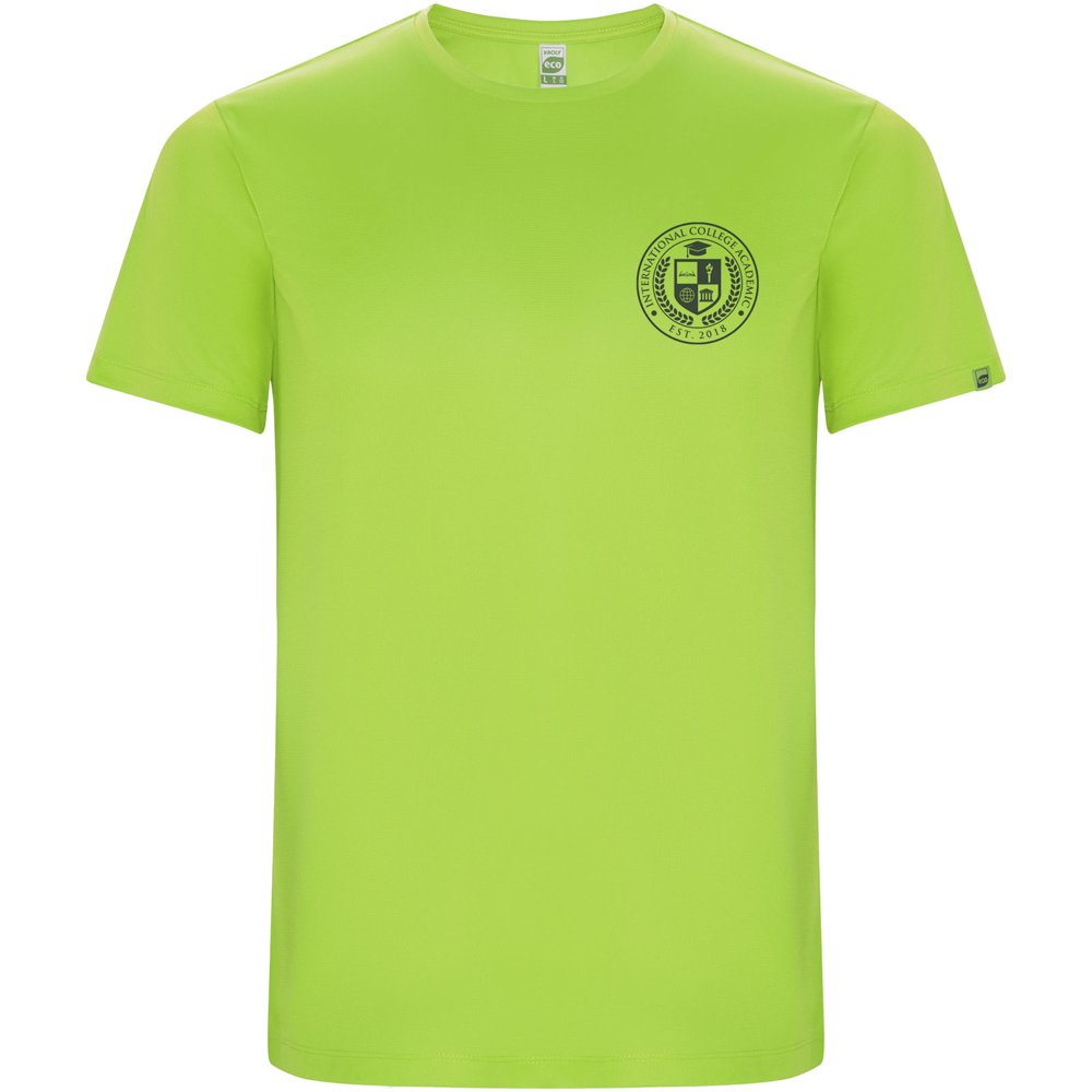 Imola 135 g/m² kortærmet sports t-shirt til mænd i farven Fluorgrøn