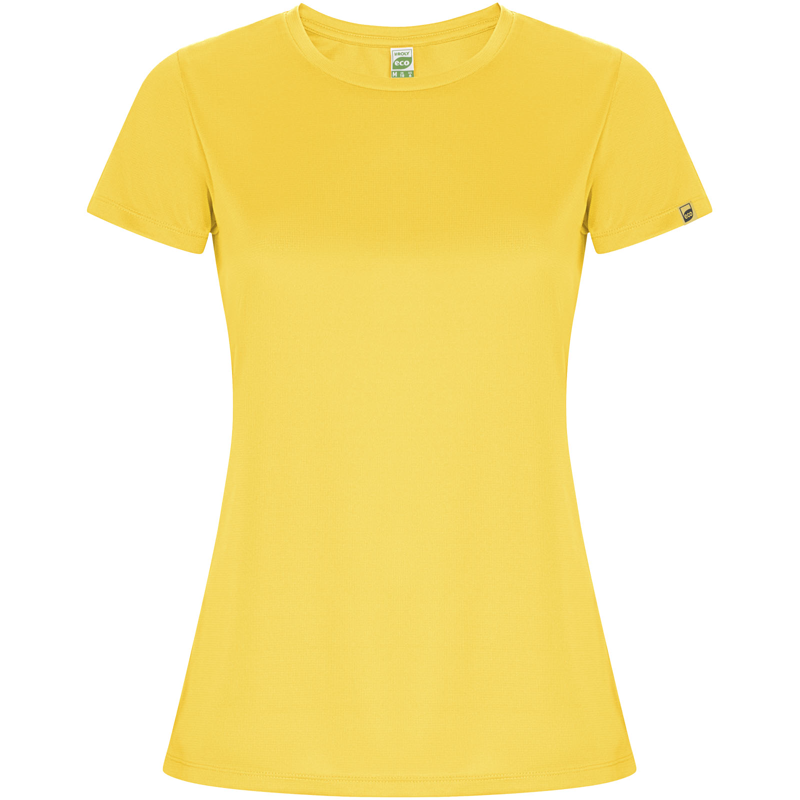 Imola 135 g/m² kortærmet sports t-shirt til kvinder i farven Gul