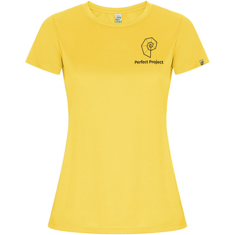 Imola 135 g/m² kortærmet sports t-shirt til kvinder i farven Gul