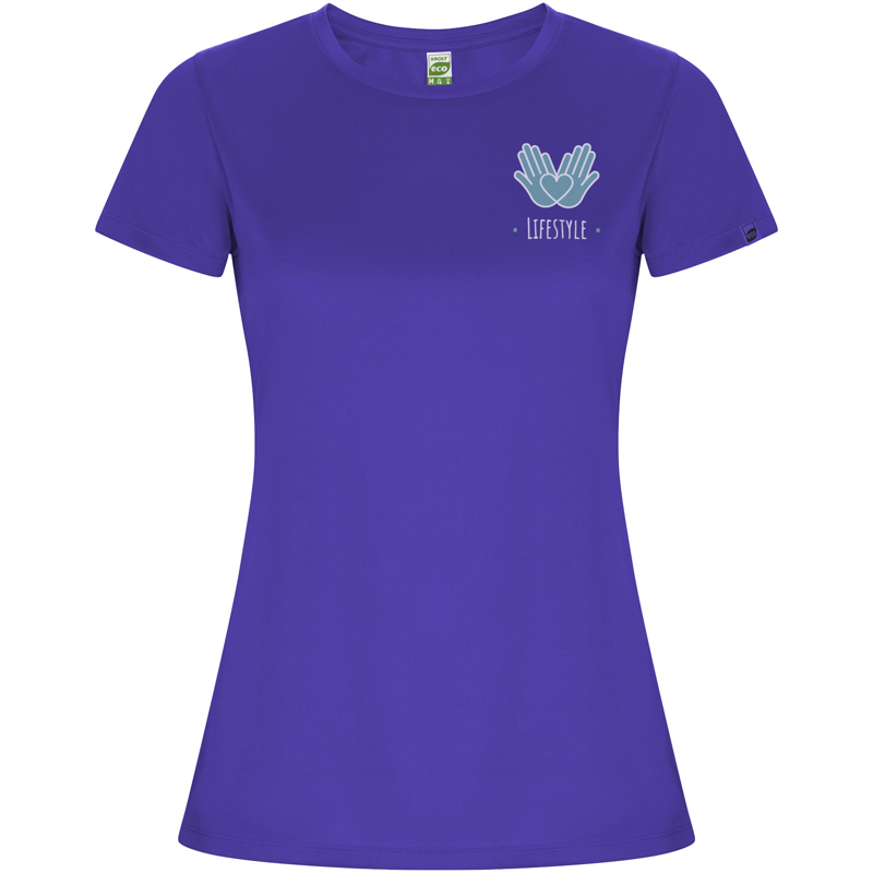 Imola 135 g/m² kortærmet sports t-shirt til kvinder i farven Mauve