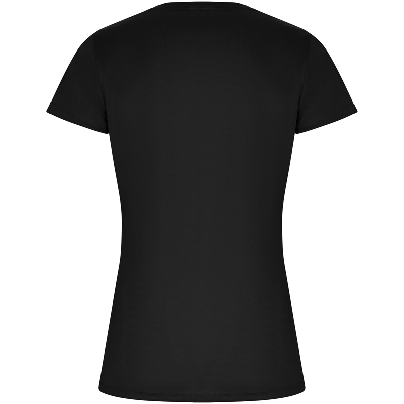 Imola 135 g/m² kortærmet sports t-shirt til kvinder i farven Ensfarvet sort