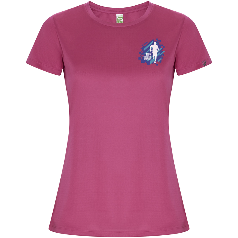 Imola 135 g/m² kortærmet sports t-shirt til kvinder i farven Rosette