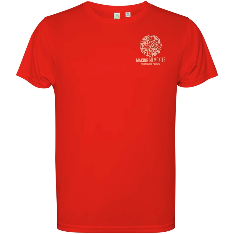 Estoril 125 g/m² kortærmet t-shirt til mænd i farven Rød