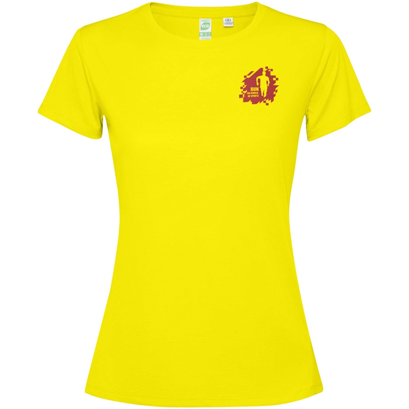 Estoril 125 g/m² kortærmet t-shirt til kvinder i farven Fluorgul