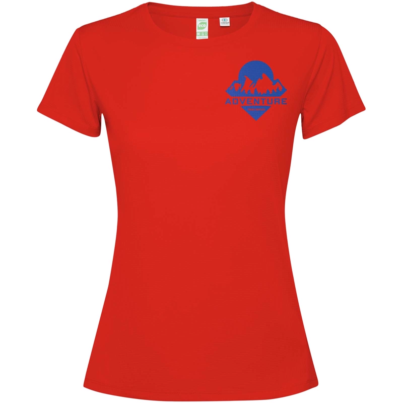 Estoril 125 g/m² kortærmet t-shirt til kvinder i farven Rød