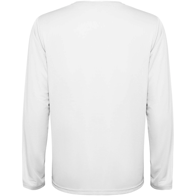 Estoril 125 g/m² langærmet unisex t-shirt i farven Hvid