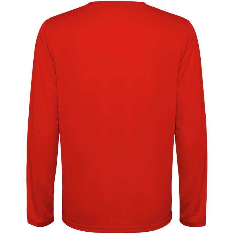Estoril 125 g/m² langærmet unisex t-shirt i farven Rød