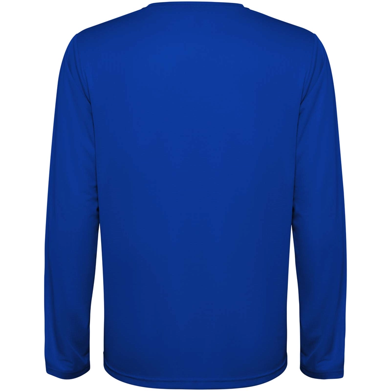 Estoril 125 g/m² langærmet unisex t-shirt i farven Kongeblå