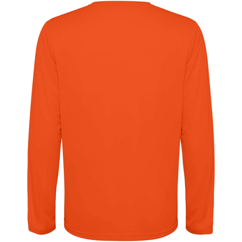 Estoril 125 g/m² langærmet unisex t-shirt i farven Ild orange