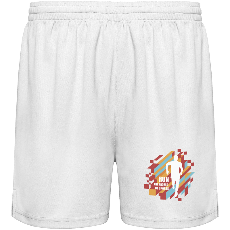 Player 140 g/m² unisex sportsshorts i farven Hvid