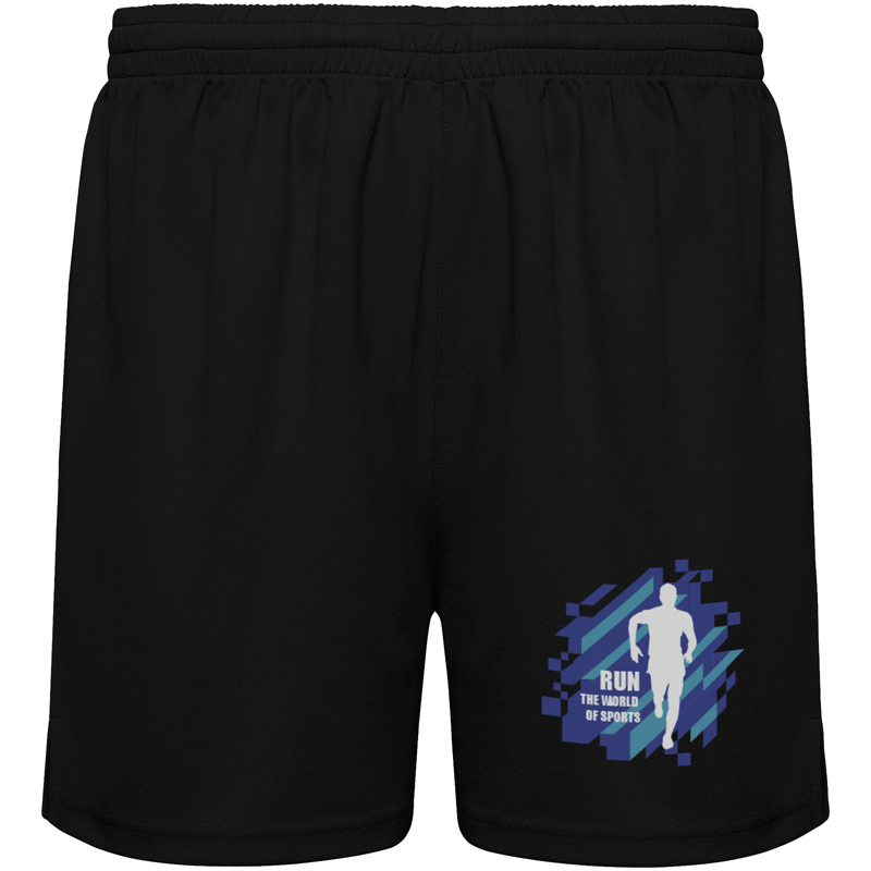 Player 140 g/m² unisex sportsshorts i farven Ensfarvet sort