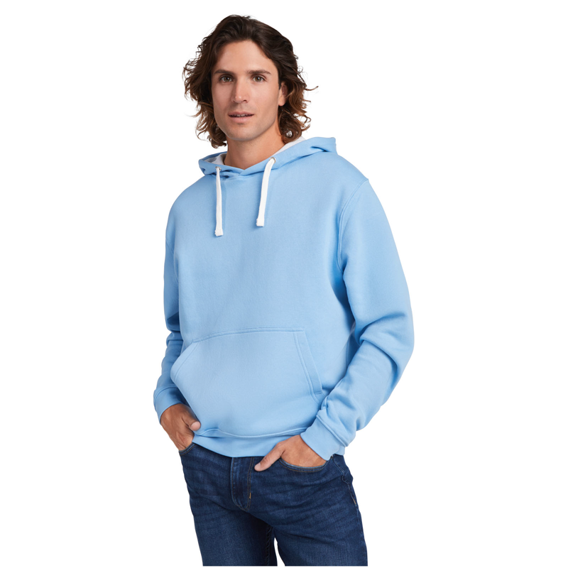 Urban 280 g/m² hættetrøje til mænd i farven Ensfarvet sort