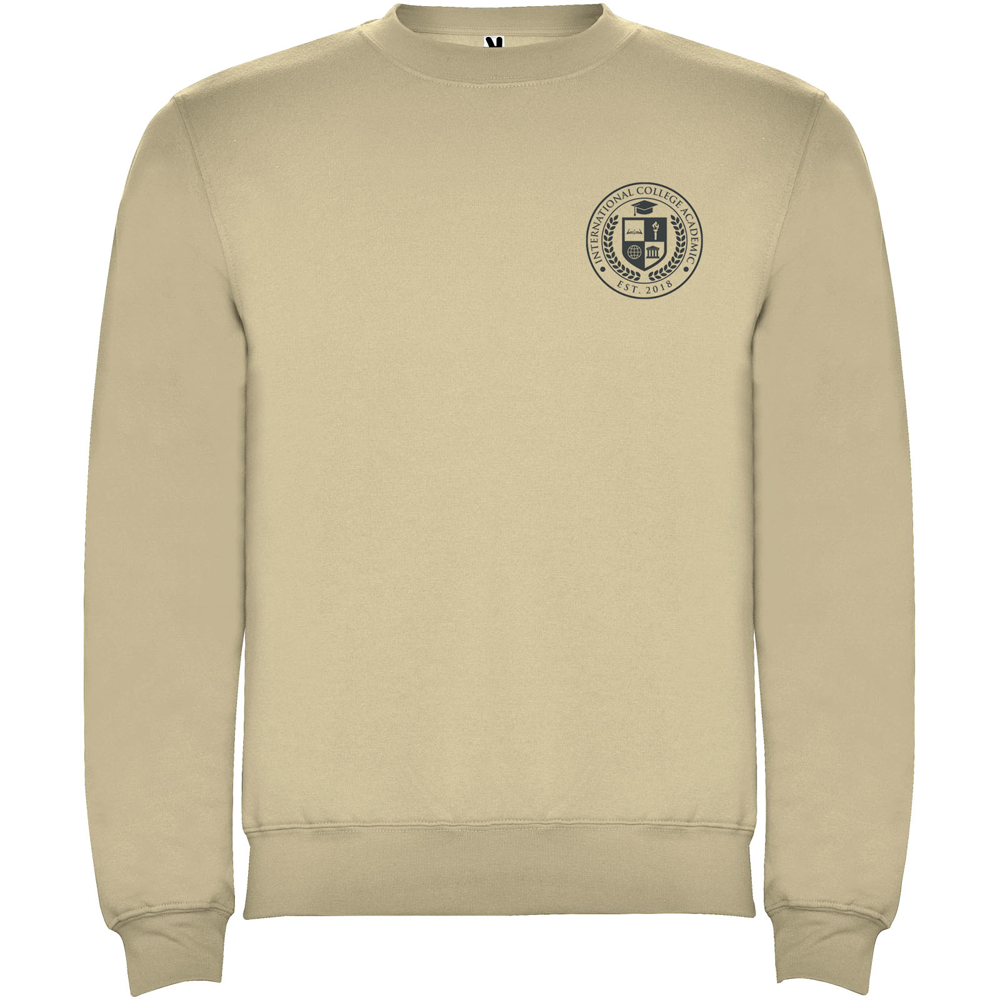 Clasica 280 g/m² unisex sweater med rund hals i farven Sandfarvet