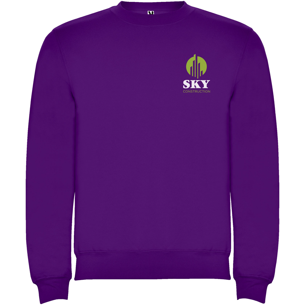 Clasica 280 g/m² unisex sweater med rund hals i farven Lilla