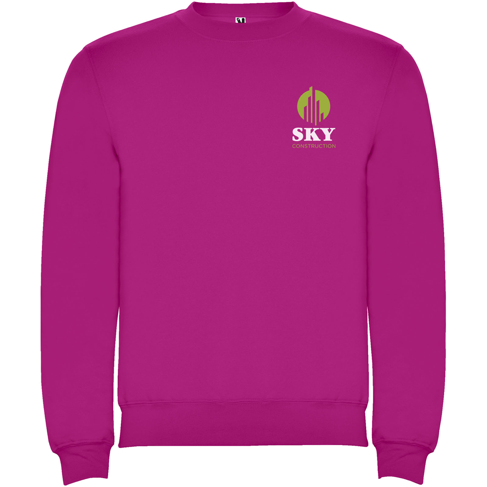 Clasica 280 g/m² unisex sweater med rund hals i farven Rosette