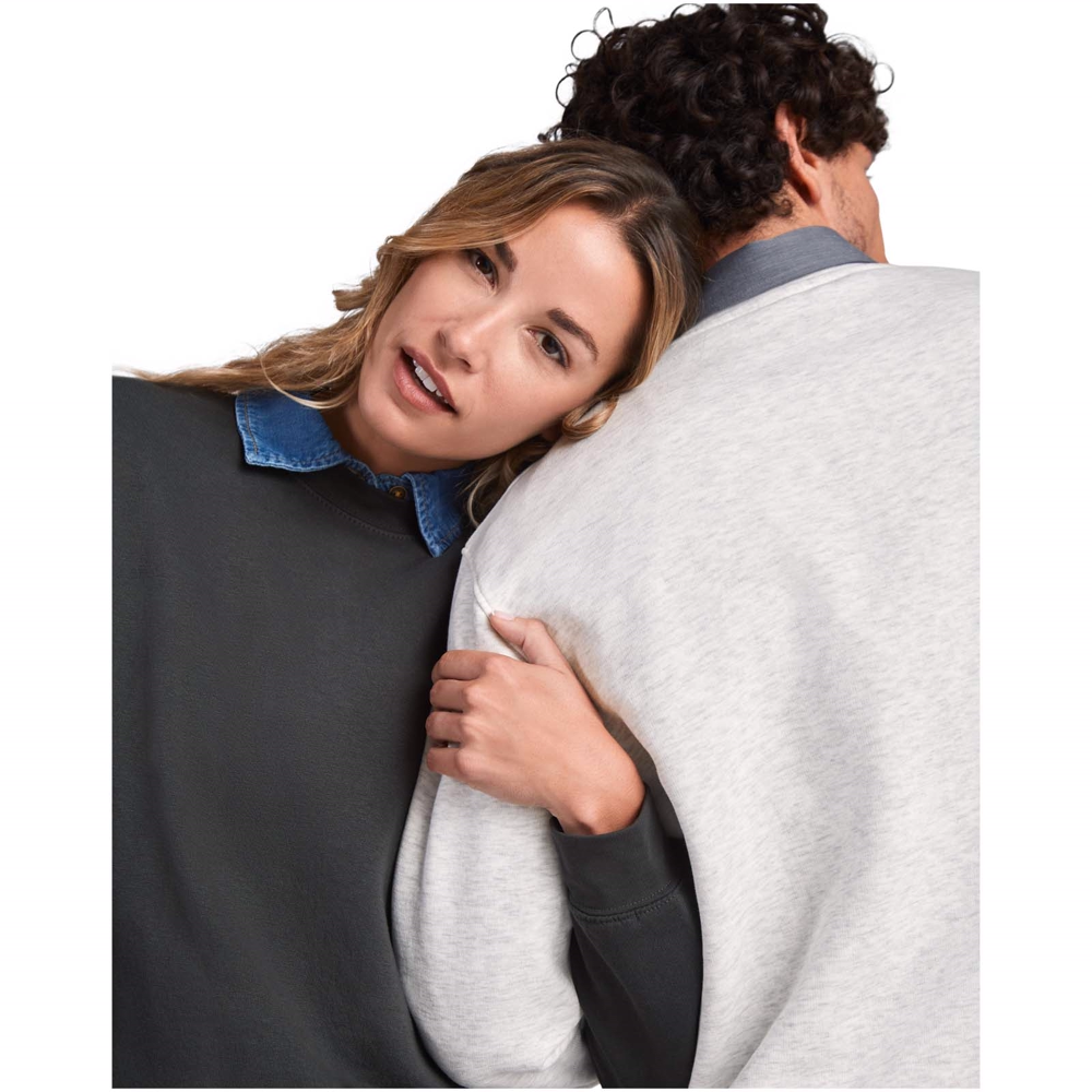 Clasica 280 g/m² unisex sweater med rund hals i farven Stormblå