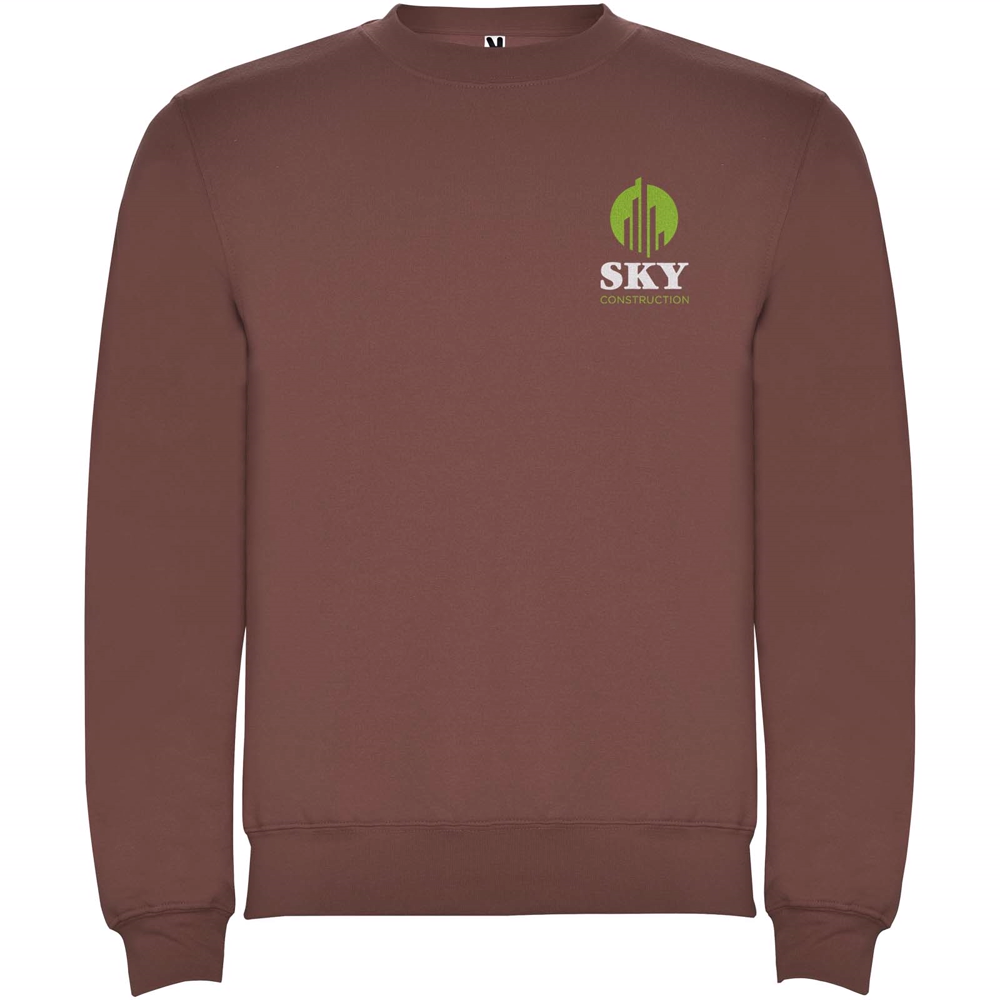 Clasica 280 g/m² unisex sweater med rund hals i farven Bleg rød