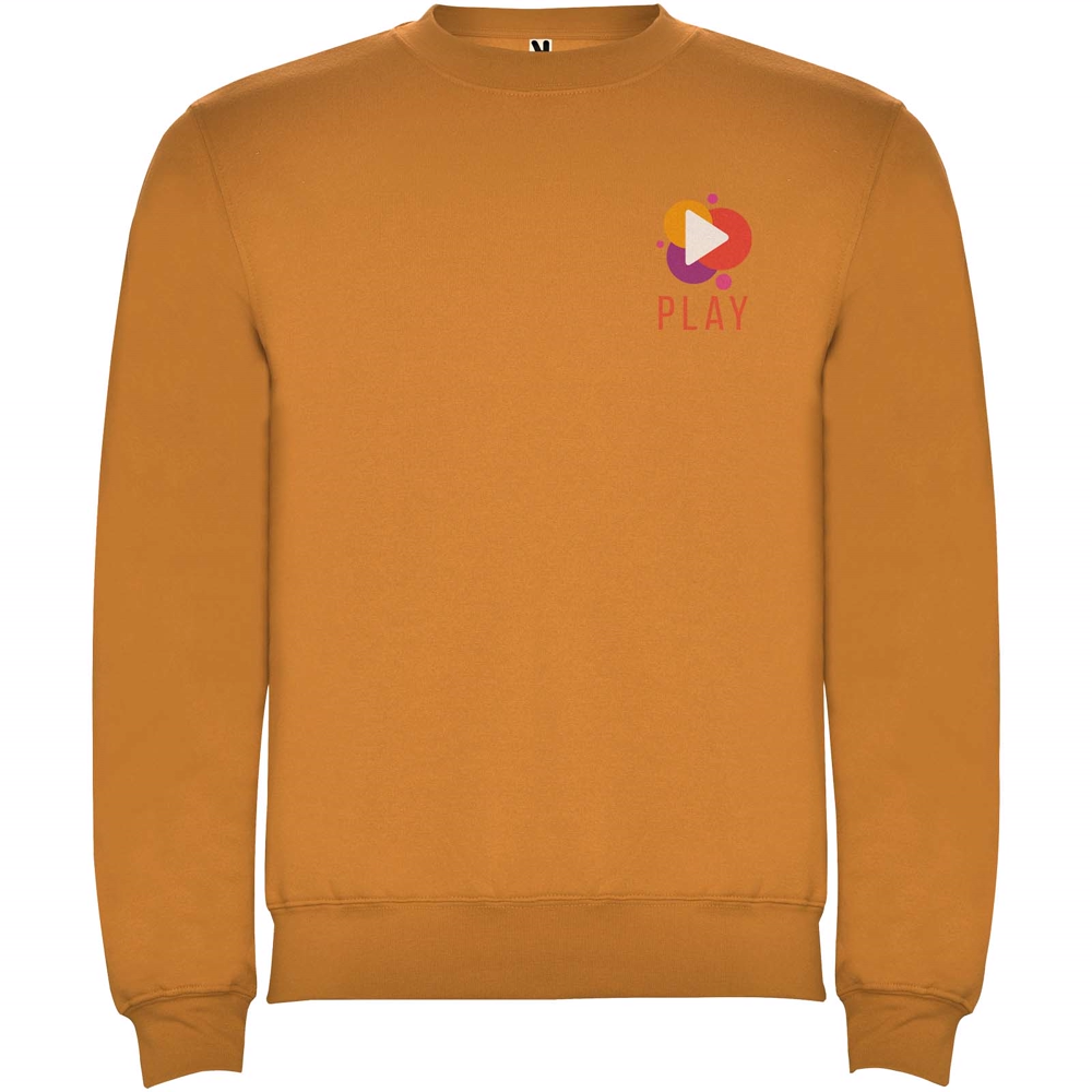 Clasica 280 g/m² unisex sweater med rund hals i farven Karri gul