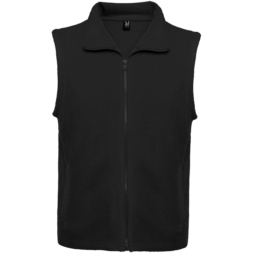Bellagio unisex vest i fleece i farven Ensfarvet sort