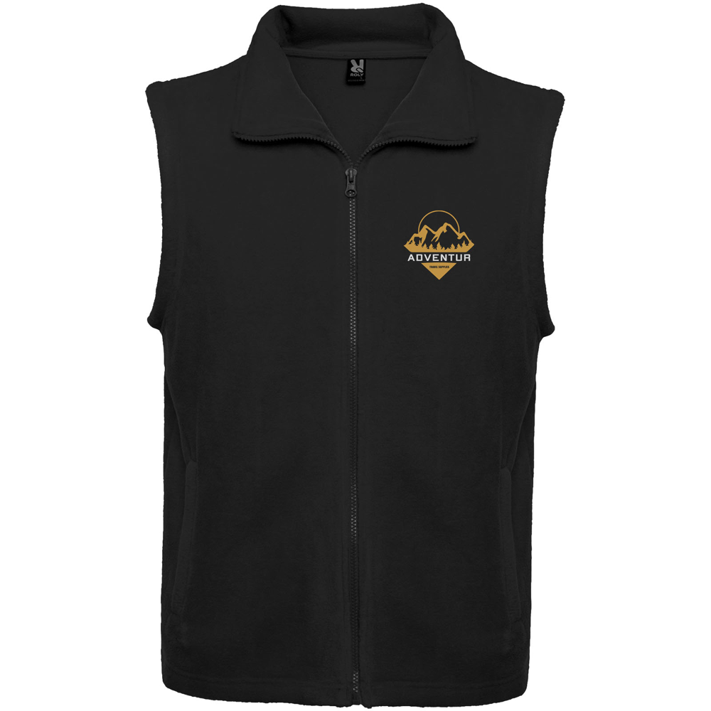 Bellagio unisex vest i fleece i farven Ensfarvet sort