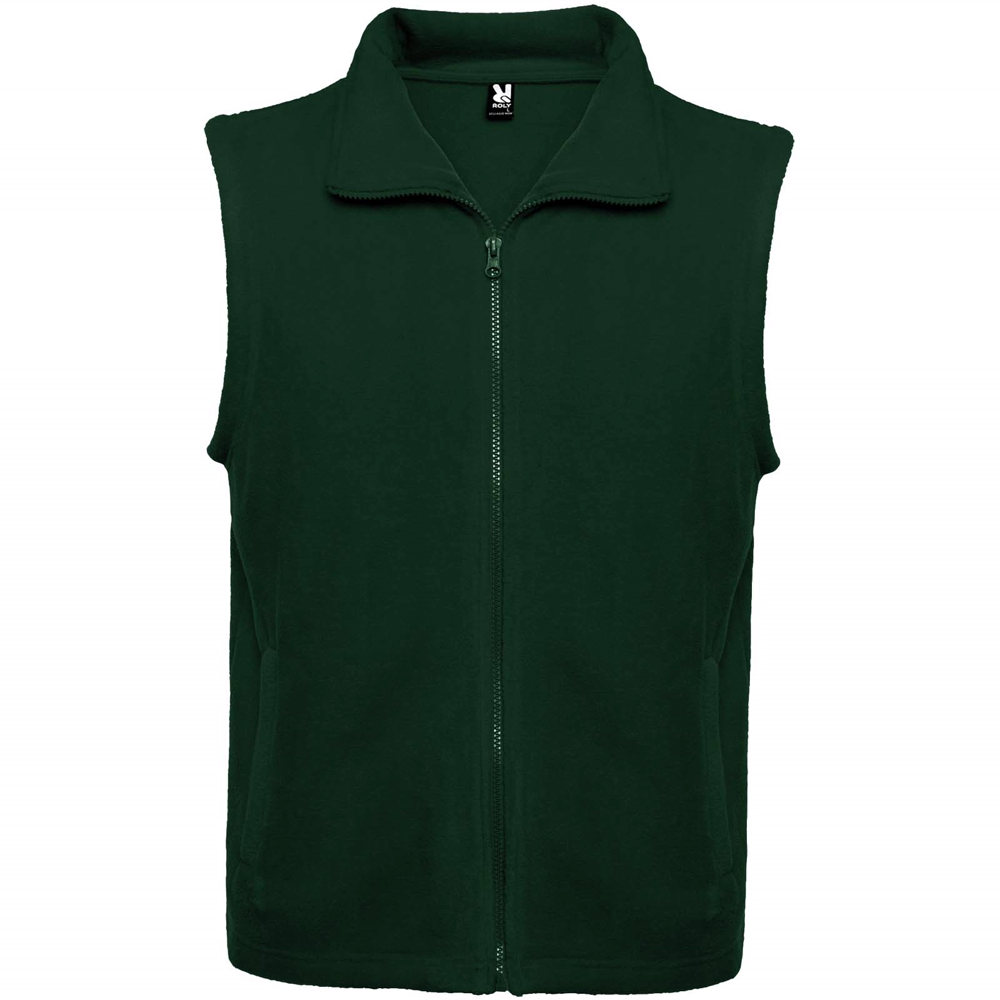Bellagio unisex vest i fleece i farven Flaskegrøn