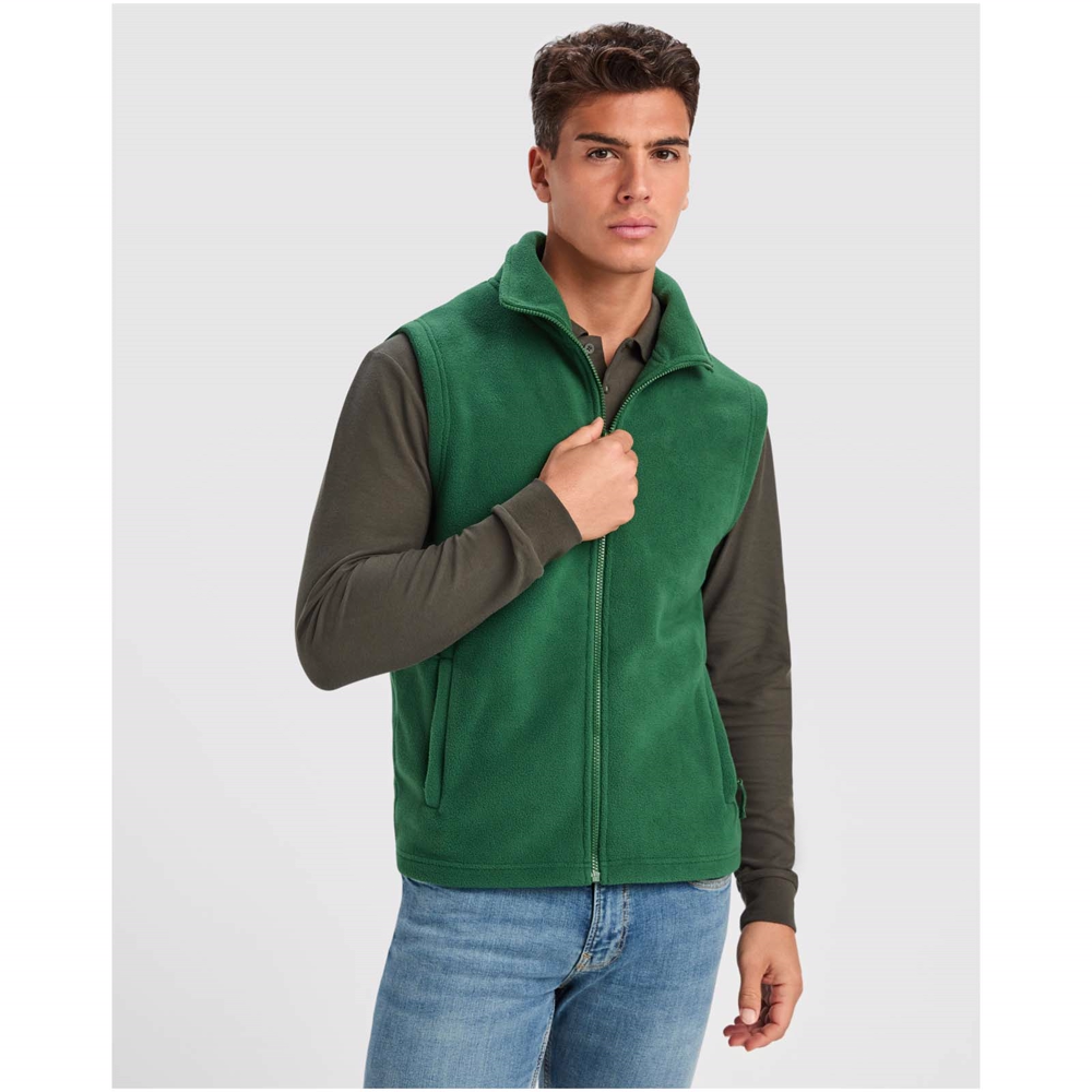 Bellagio unisex vest i fleece i farven Flaskegrøn