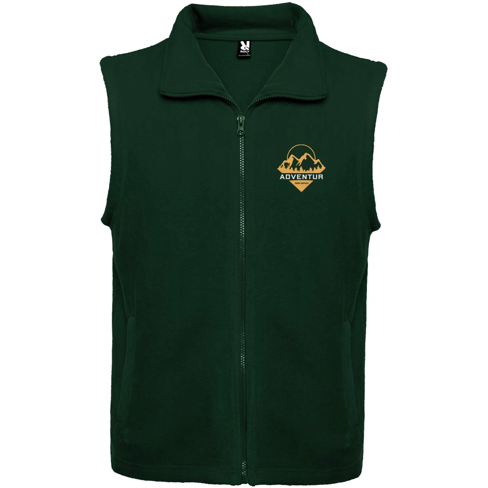 Bellagio unisex vest i fleece i farven Flaskegrøn