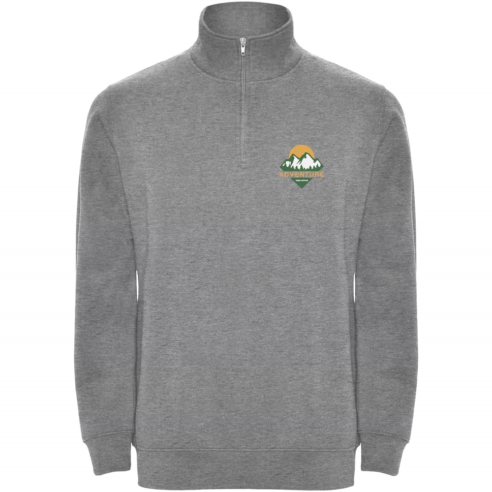 Aneto 280 g/m² sweatshirt med kvart lynlås i farven Marlgrå