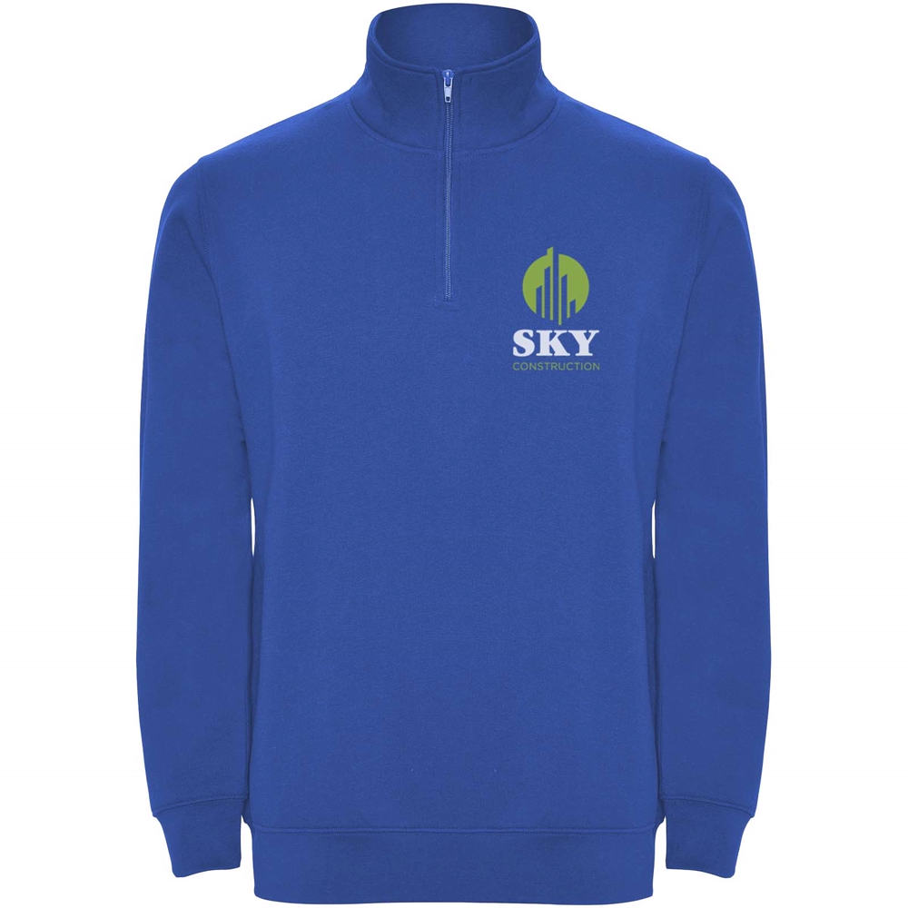 Aneto 280 g/m² sweatshirt med kvart lynlås i farven Kongeblå