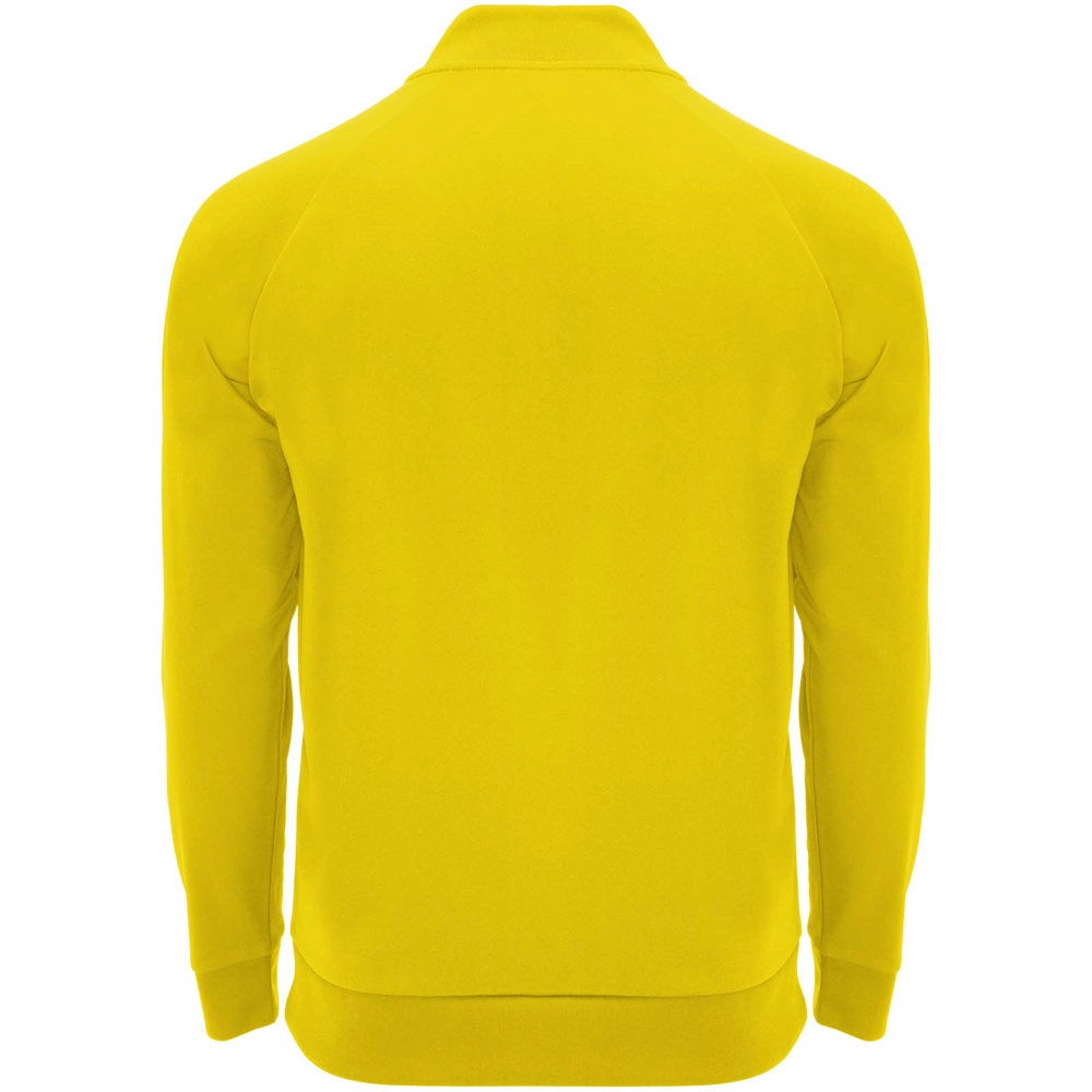 Epiro 200 g/m² langærmet unisex sweatshirt med kvart lynlås i farven Gul