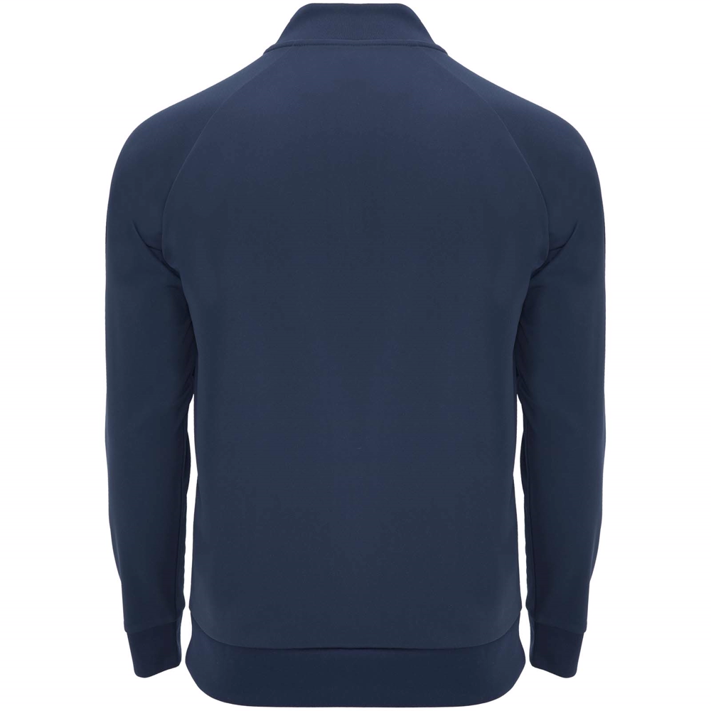 Epiro 200 g/m² langærmet unisex sweatshirt med kvart lynlås i farven Marineblå