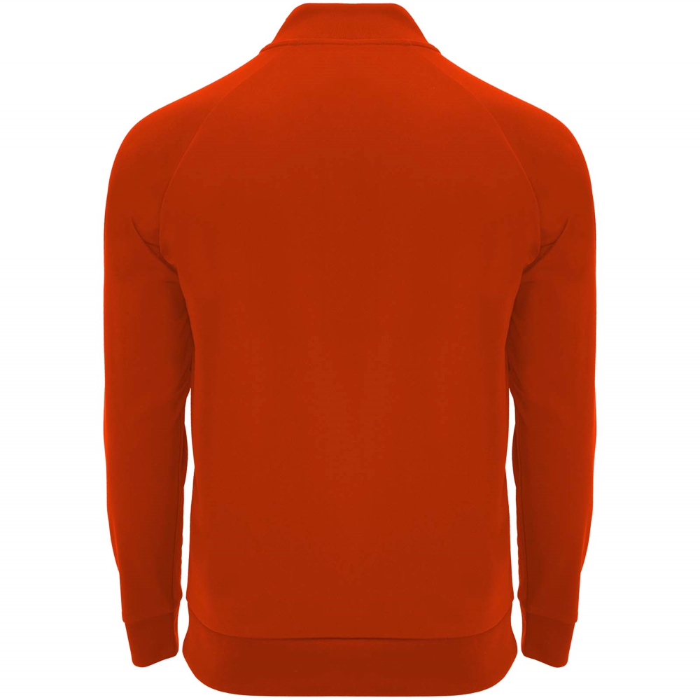 Epiro 200 g/m² langærmet unisex sweatshirt med kvart lynlås i farven Rød