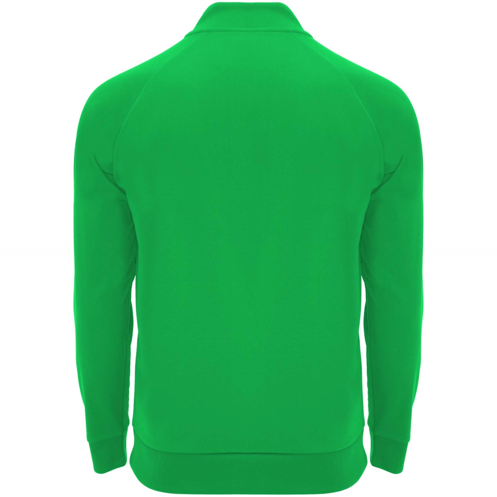 Epiro 200 g/m² langærmet unisex sweatshirt med kvart lynlås i farven Bregne grøn