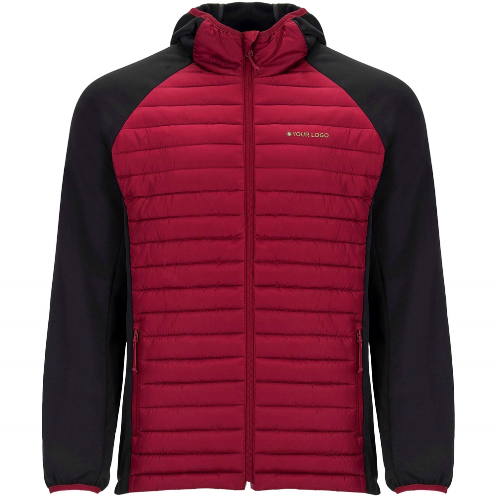 Minsk unisex hybrid isolerende jakke i farven Rød / Ensfarvet sort