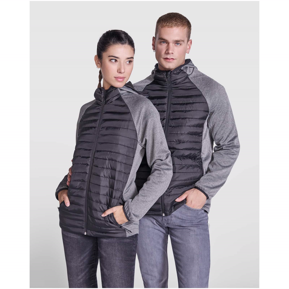 Minsk unisex hybrid isolerende jakke i farven Rød / Ensfarvet sort